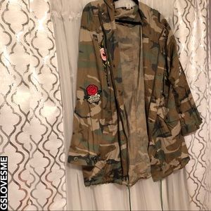 GSLOVESME CAMO OVERSIZED JACKET